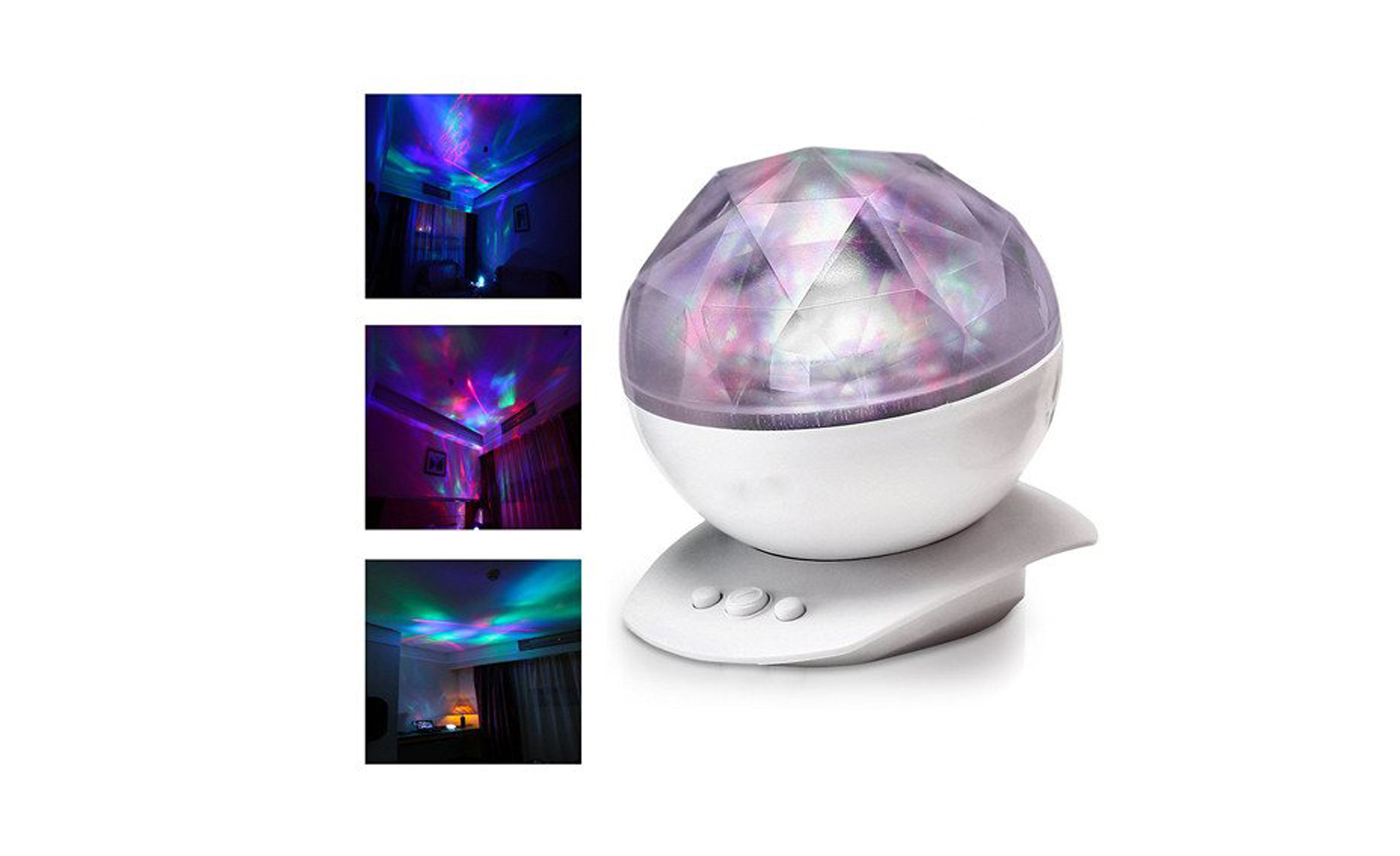 Sunvito LED night lamp with aurora borealis effect Juice