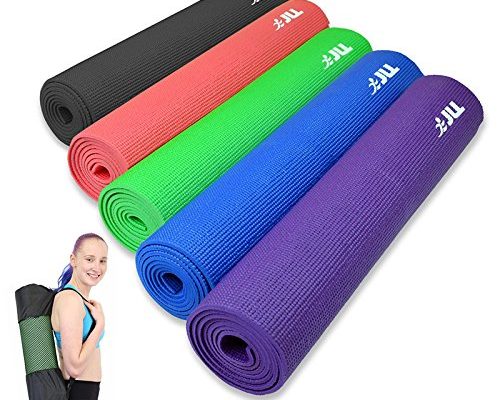 Babz Yoga Mat + CARRY BAG - Exercise, Gym, Pilates - With Positions to ...